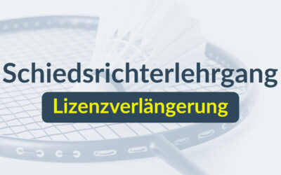 Schiedsrichterlehrgang zur Lizenzverlängerung 2026