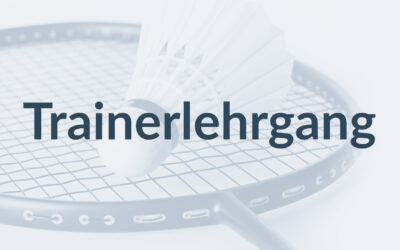 Ausschreibung Trainerlehrgang Badmintonverband M-V e.V. 2026